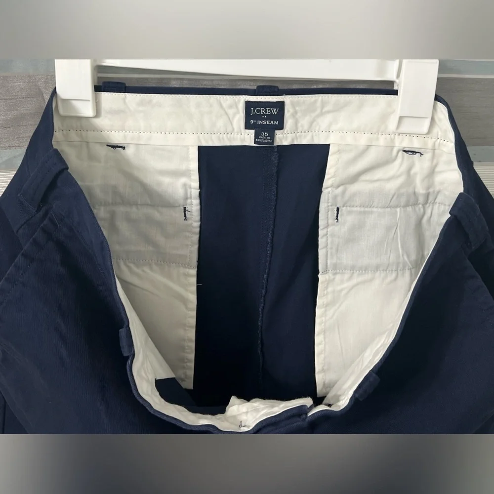 J. Crew Navy Blue Flat Front Shorts